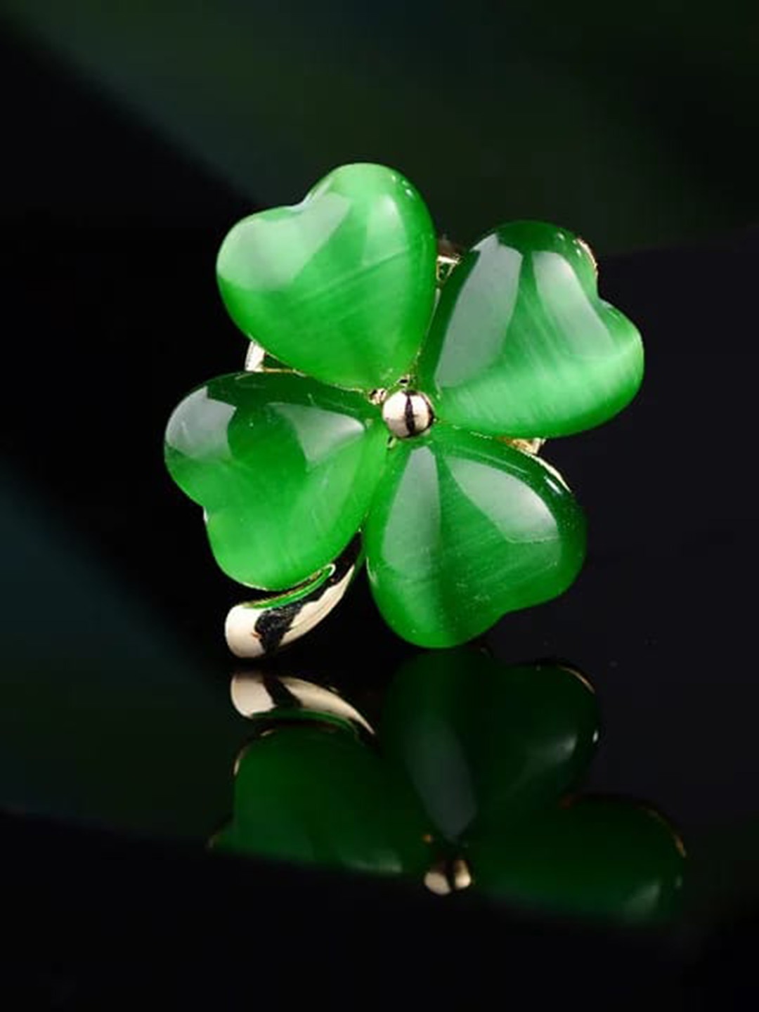 

KRYSTALZ Gold-Plated Leaf Shaped Studs Earrings