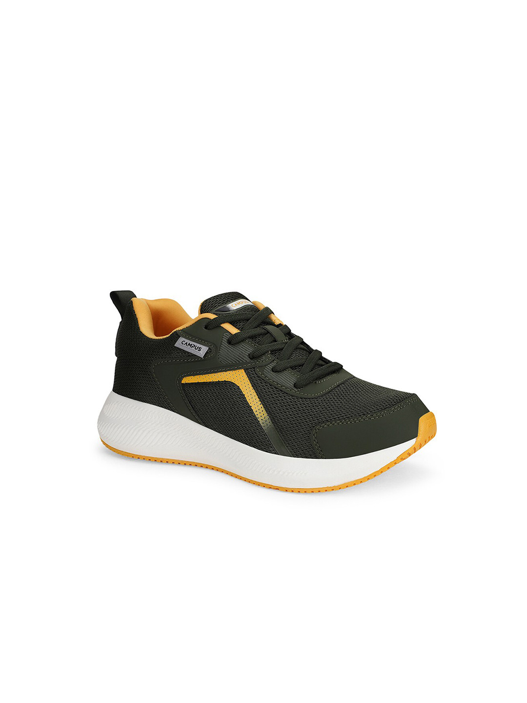 

Campus Men Mesh Running Marking Shoes, Olive