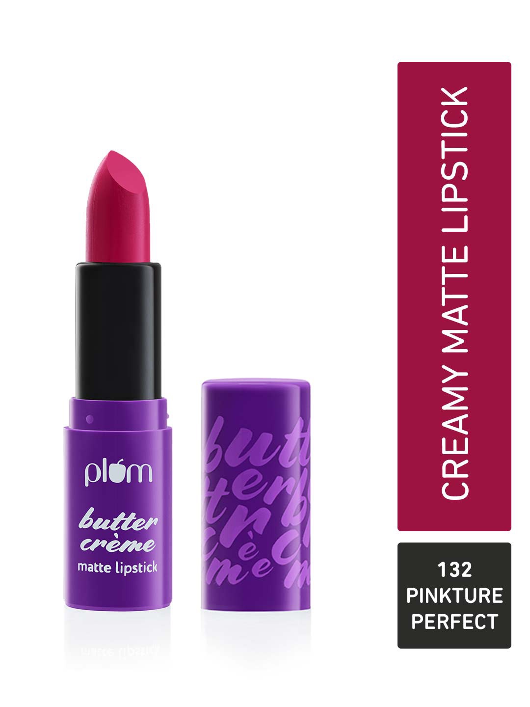 

Plum Butter Creme Highly Pigmented Lightweight Matte Lipstick - Pinkture Perfect 132, Pink