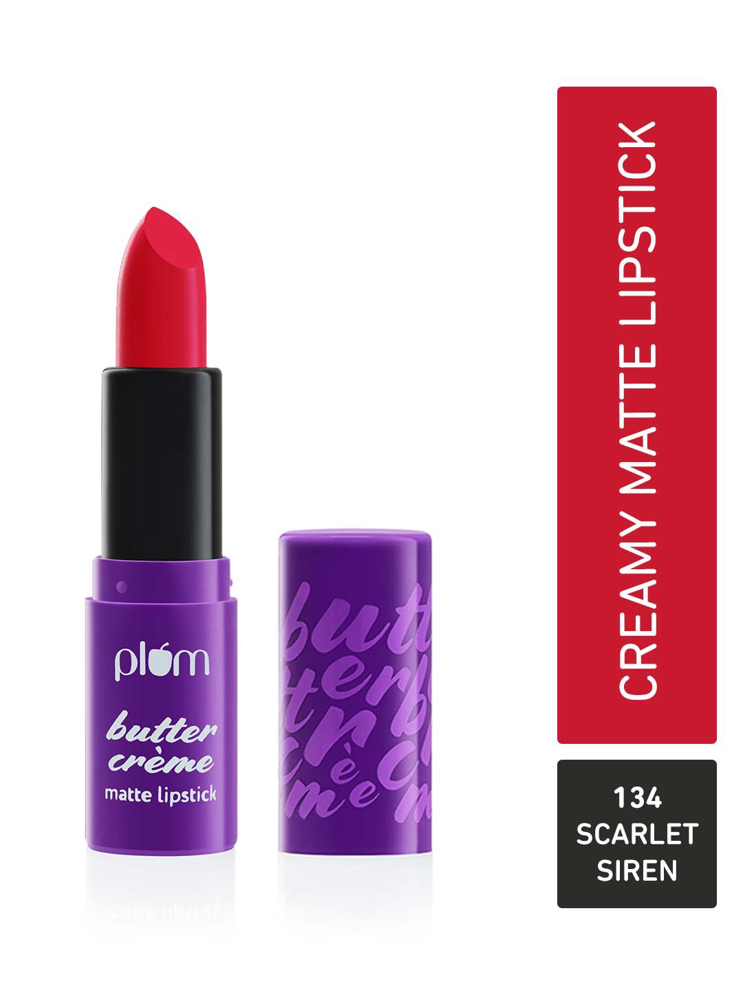 

Plum Butter Creme Highly Pigmented Lightweight Matte Lipstick - Scarlet Siren 134, Red