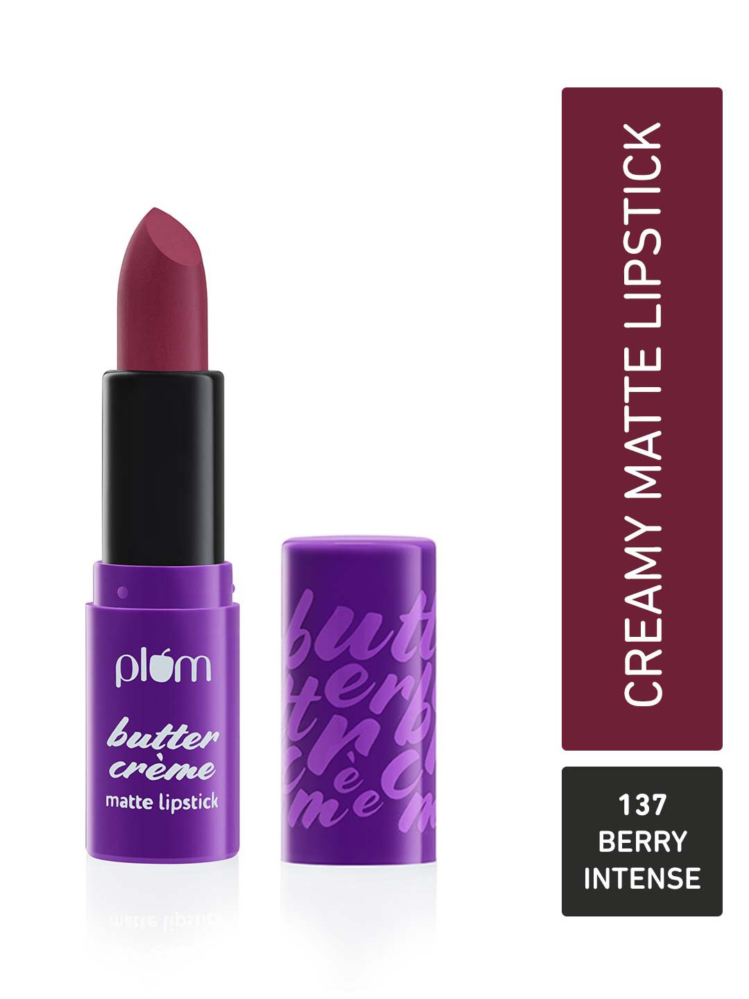 

Plum Butter Creme Highly Pigmented Lightweight Matte Lipstick - Berry Intense 137, Burgundy