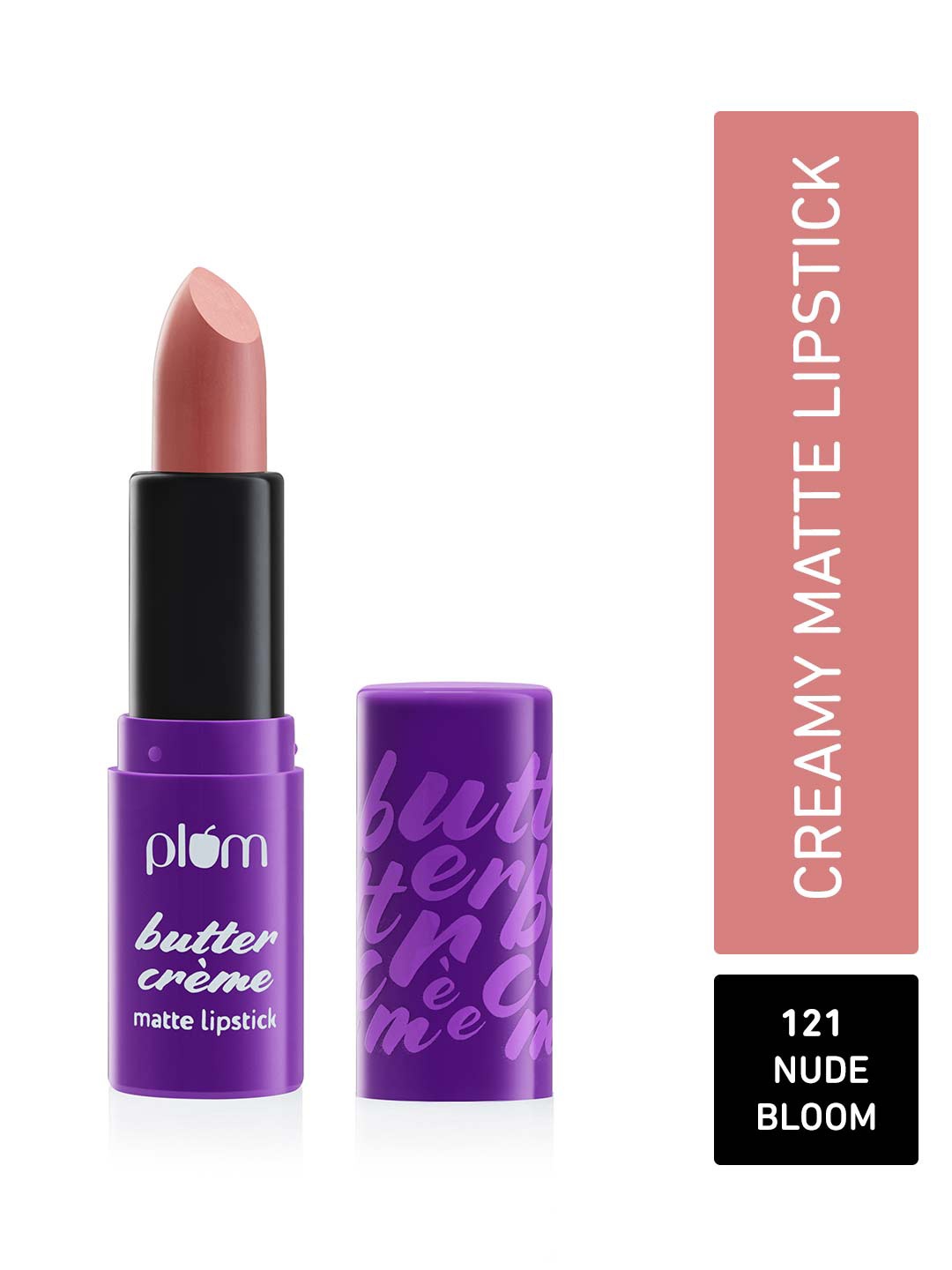

Plum Butter Creme Highly Pigmented Lightweight Matte Lipstick - Nude Bloom 121