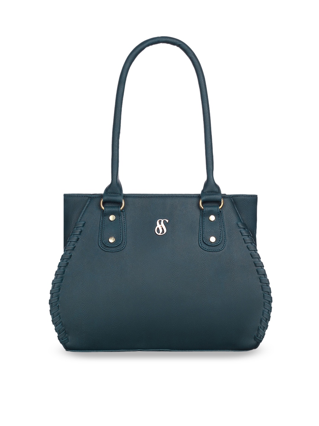

Fostelo Blue PU Structured Shoulder Bag, Navy blue