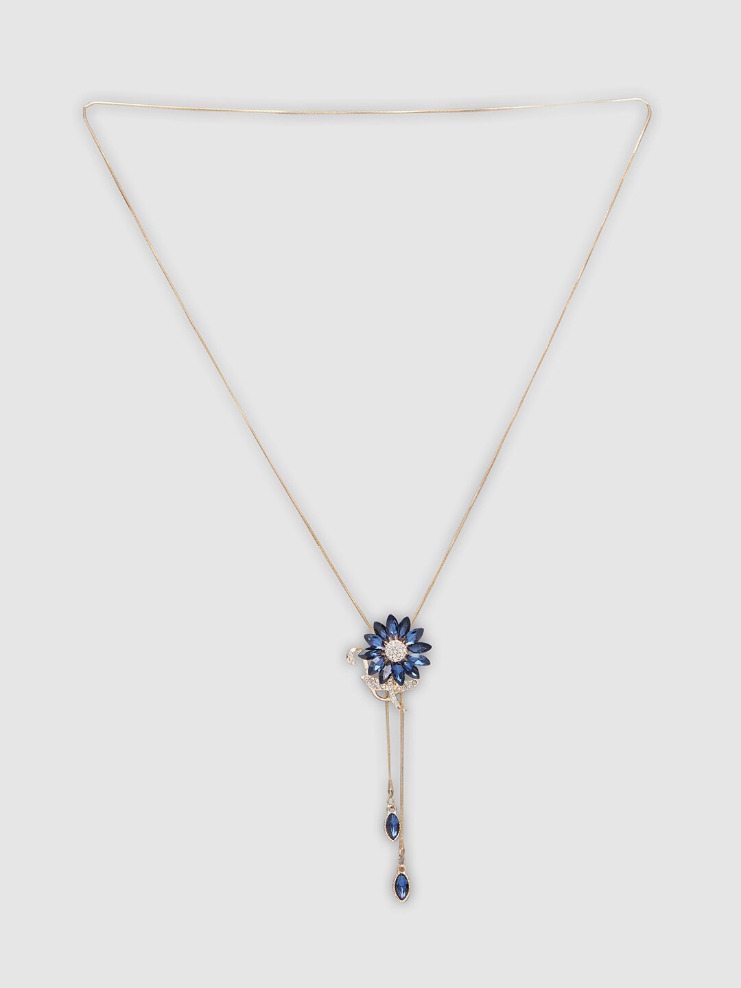 

Globus Navy Blue Gold-Plated Necklace