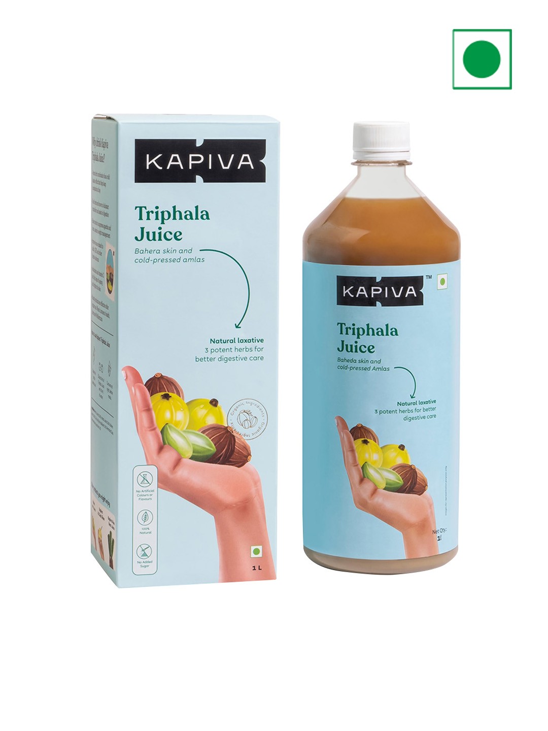 

Kapiva Ayurvedic Natura Laxative Triphala Juice For Digestive Care - 1L, Blue