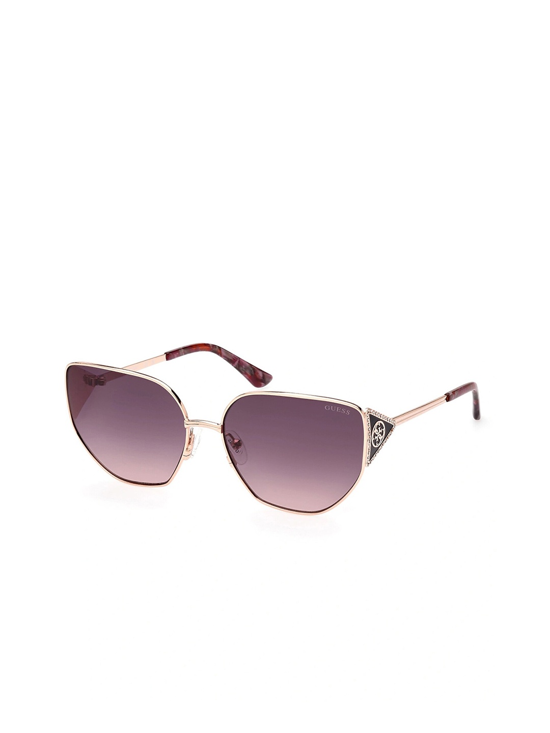 

GUESS Women UV Protected Lens Cateye Sunglasses, Purple