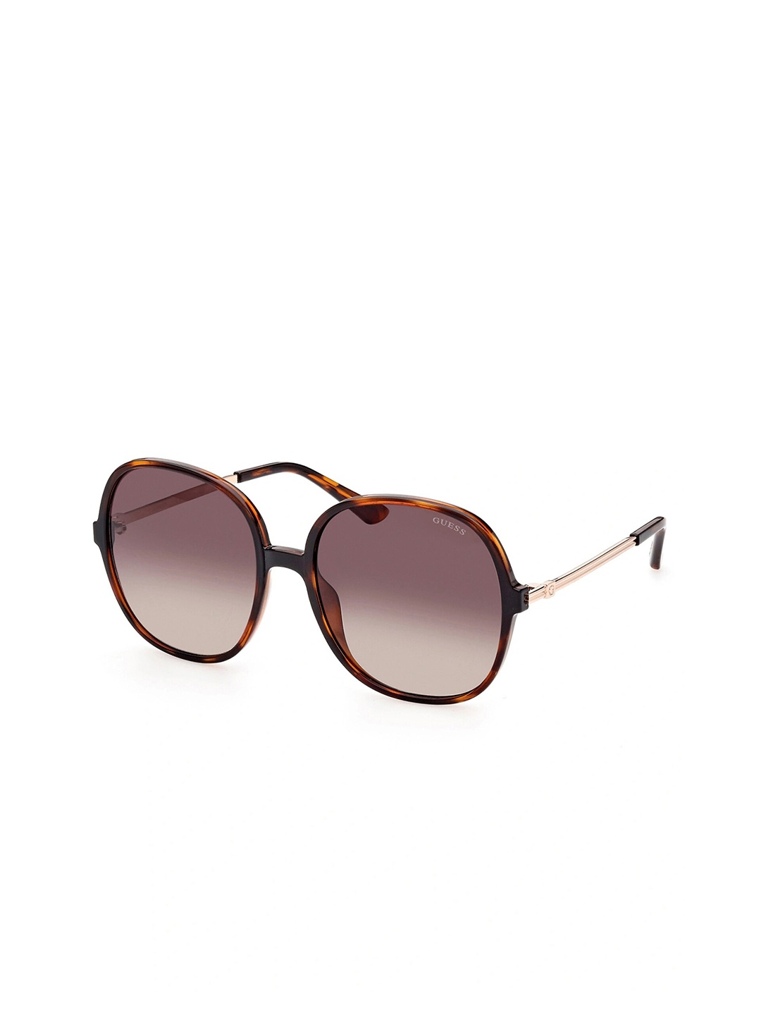 

GUESS Women Round Sunglasses With UV Protected Lens GUS78445952FSG, Brown