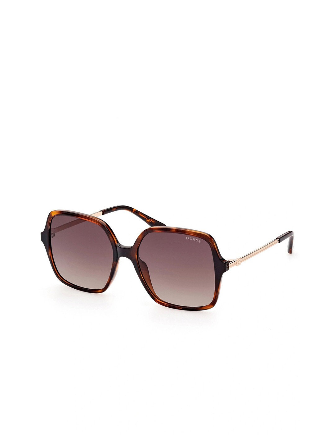 

GUESS Women Square Sunglasses With UV Protected Lens GUS78455752FSG, Brown