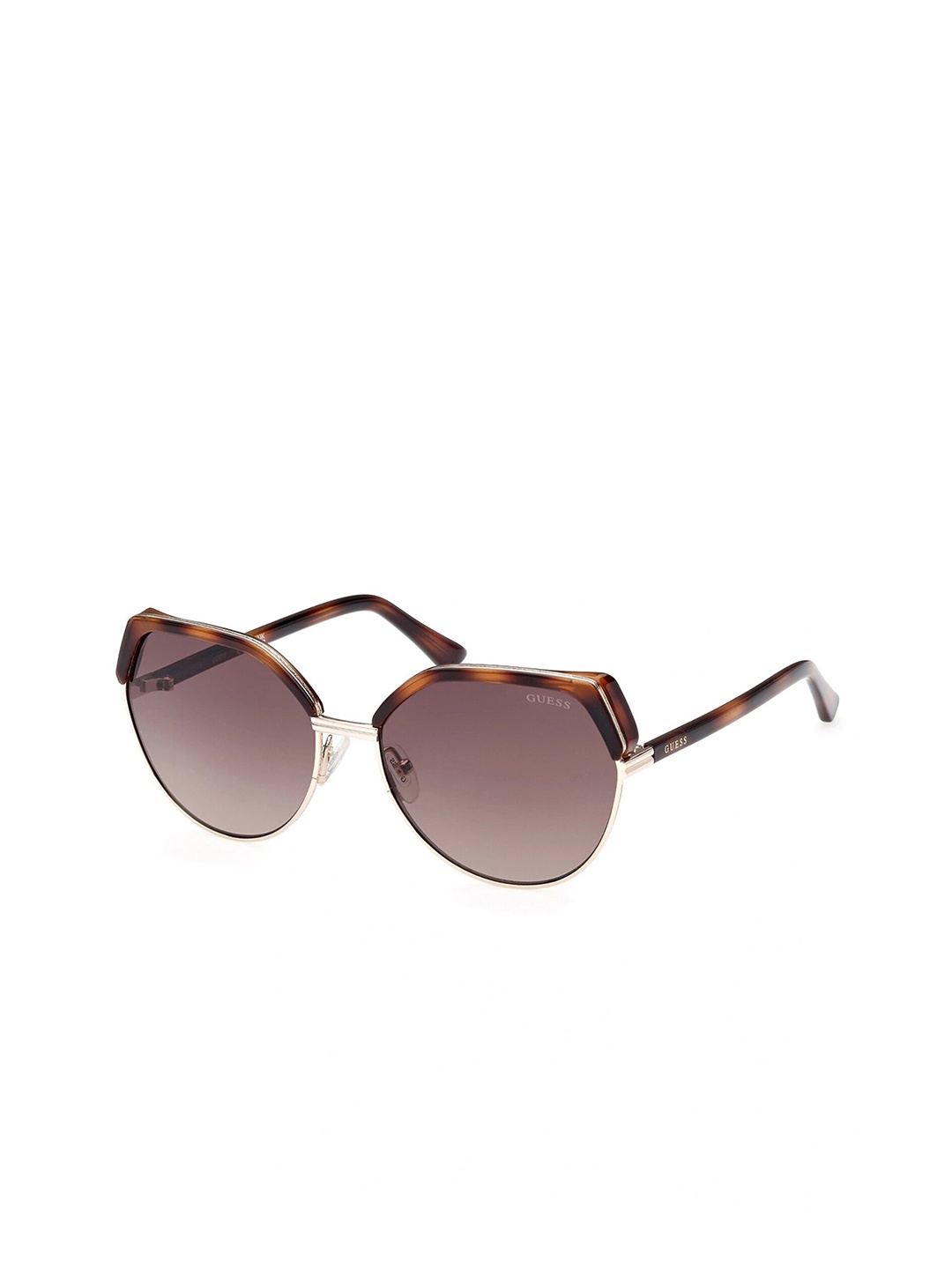 GUESS Women UV Protected Lens Browline Sunglasses, Brown