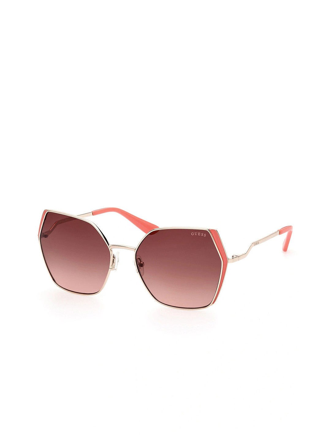 

GUESS Women UV Protected Lens Butterfly Sunglasses, Brown