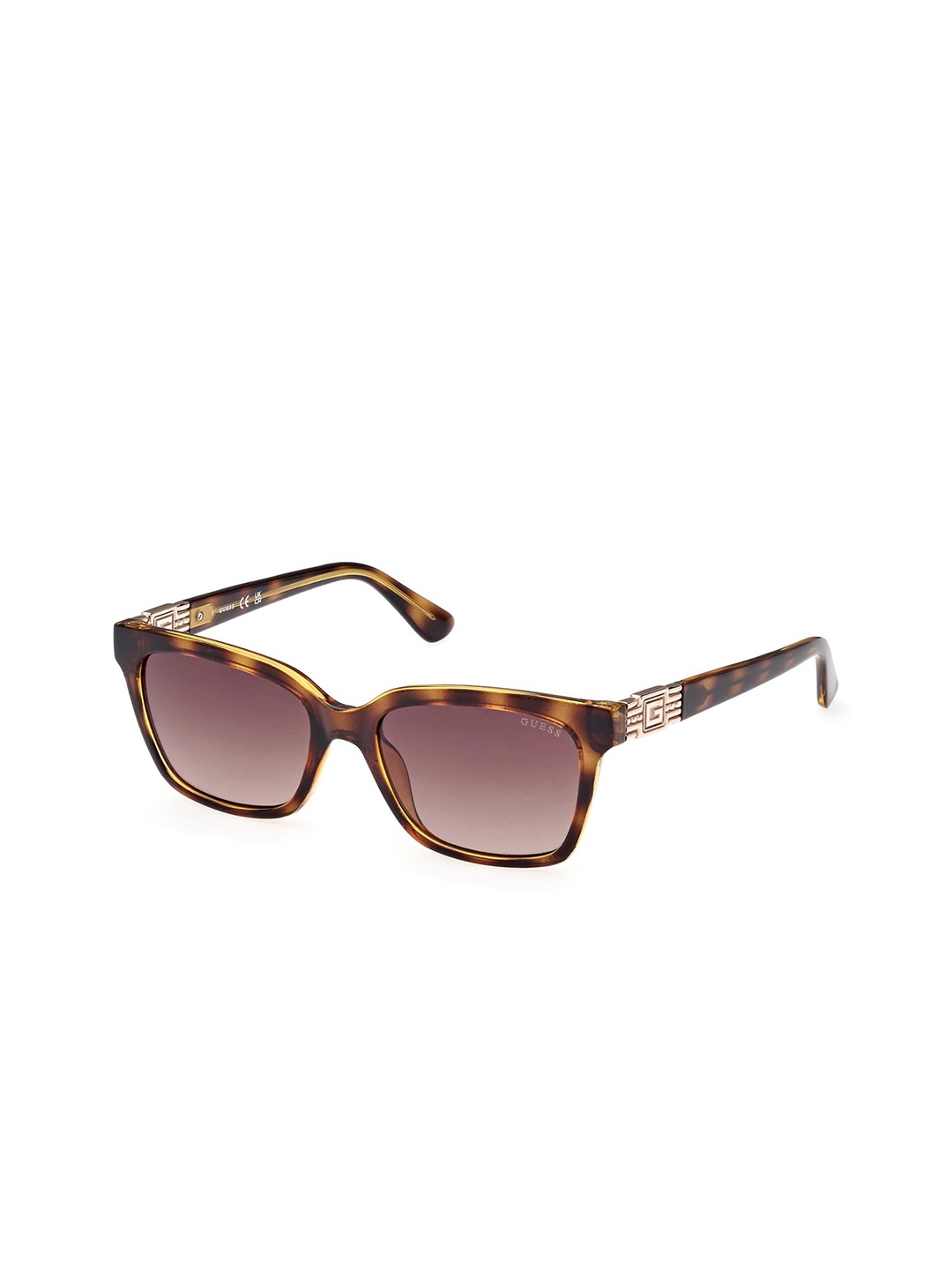 

GUESS Women UV Protected Lens Square Sunglasses, Brown