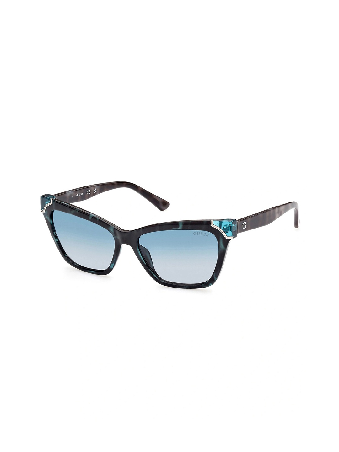 

GUESS Women UV Protected Lens Cateye Sunglasses, Blue