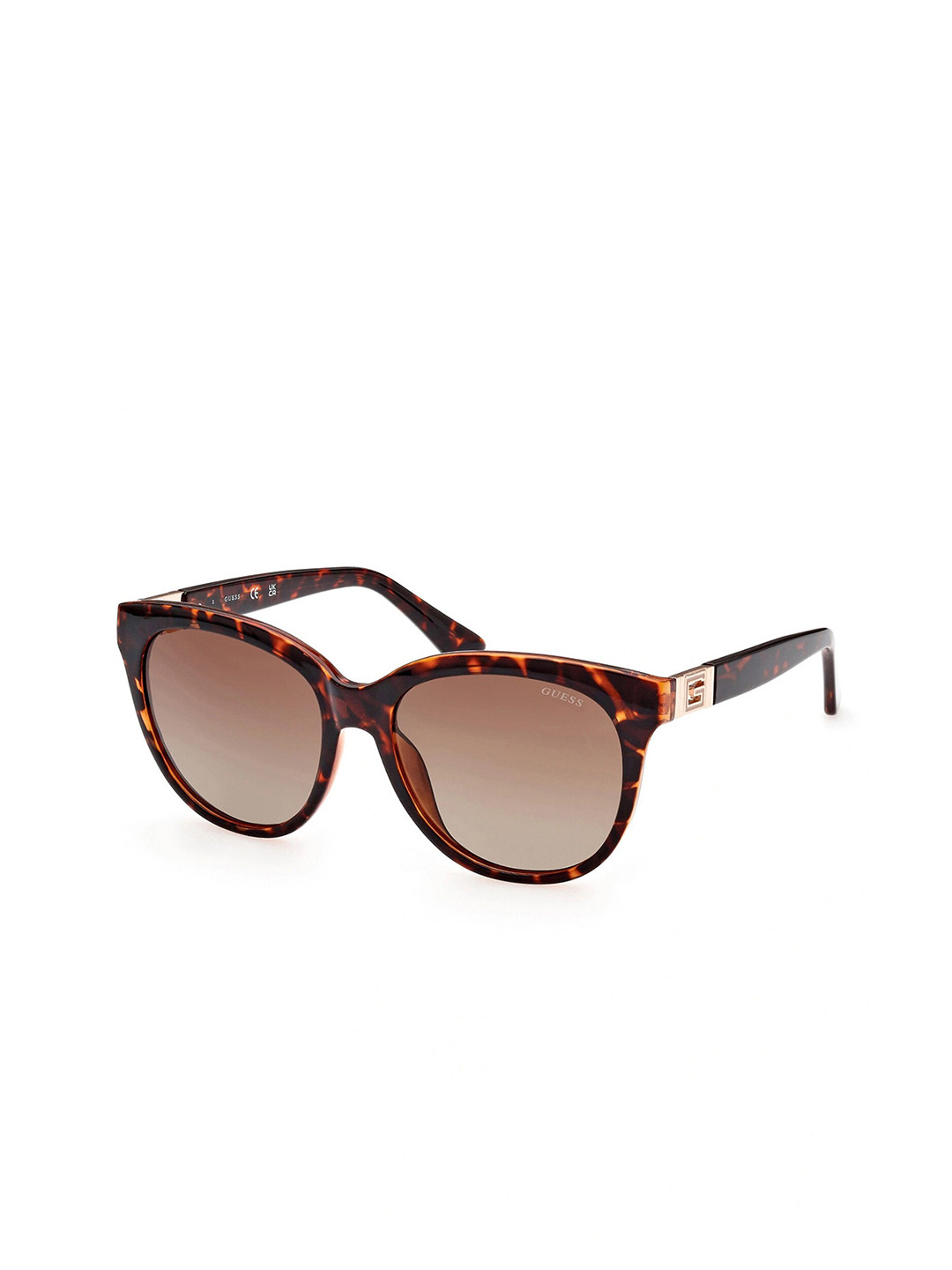 

GUESS Women UV Protected Lens Round Sunglasses, Brown