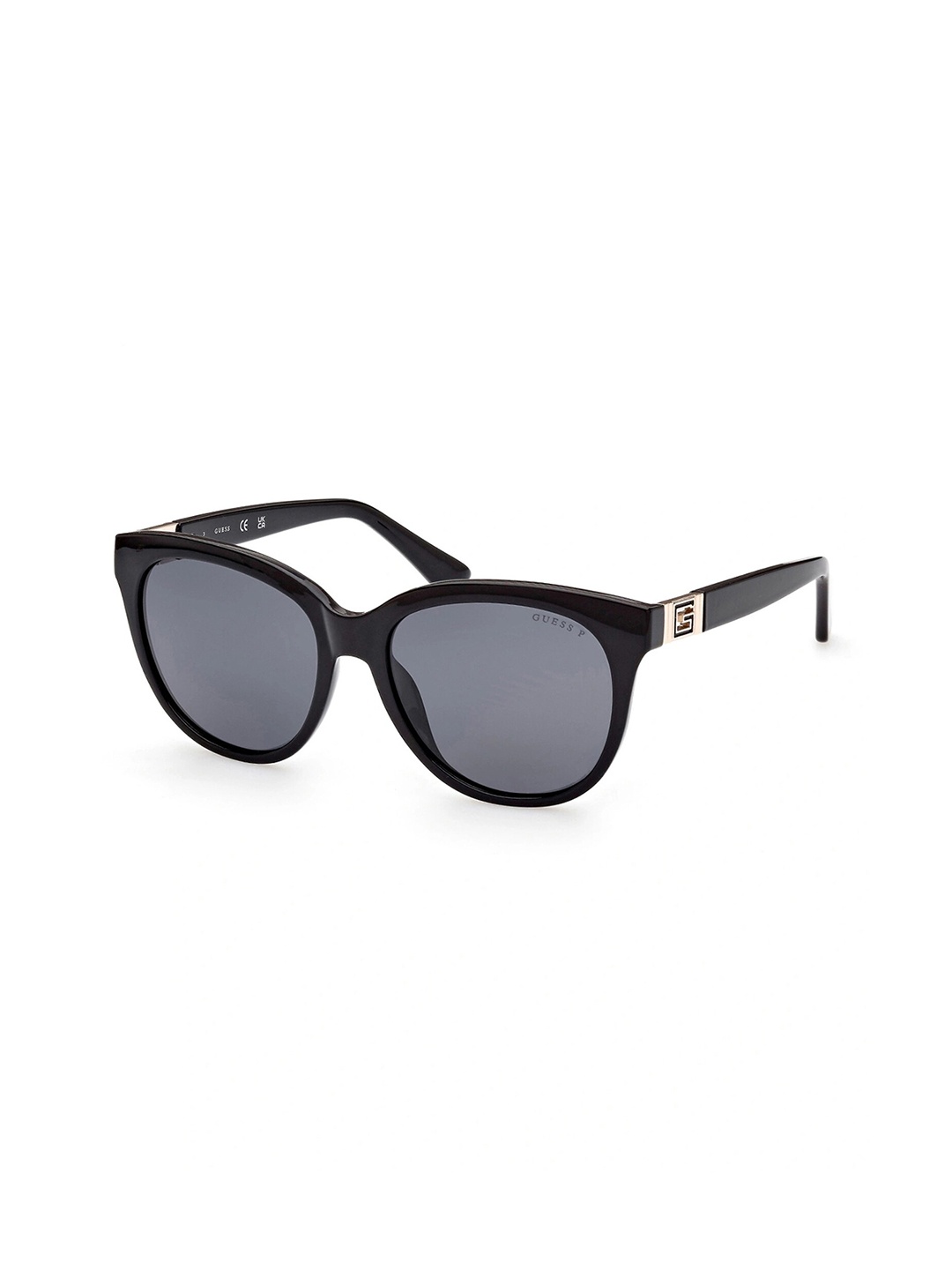 

GUESS Women UV Protected Lens Round Sunglasses, Transparent
