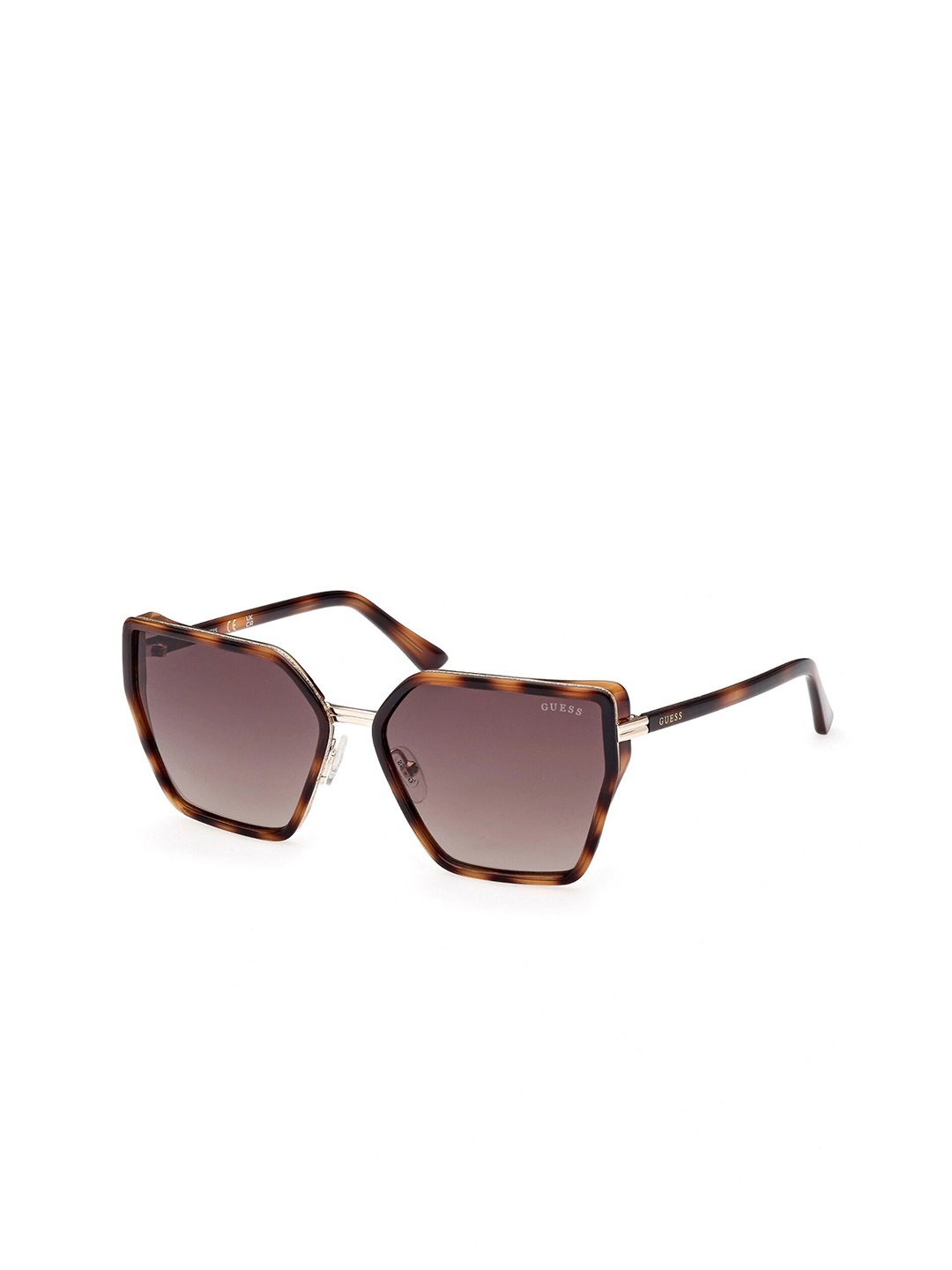 

GUESS Women UV Protected Lens Butterfly Sunglasses, Brown