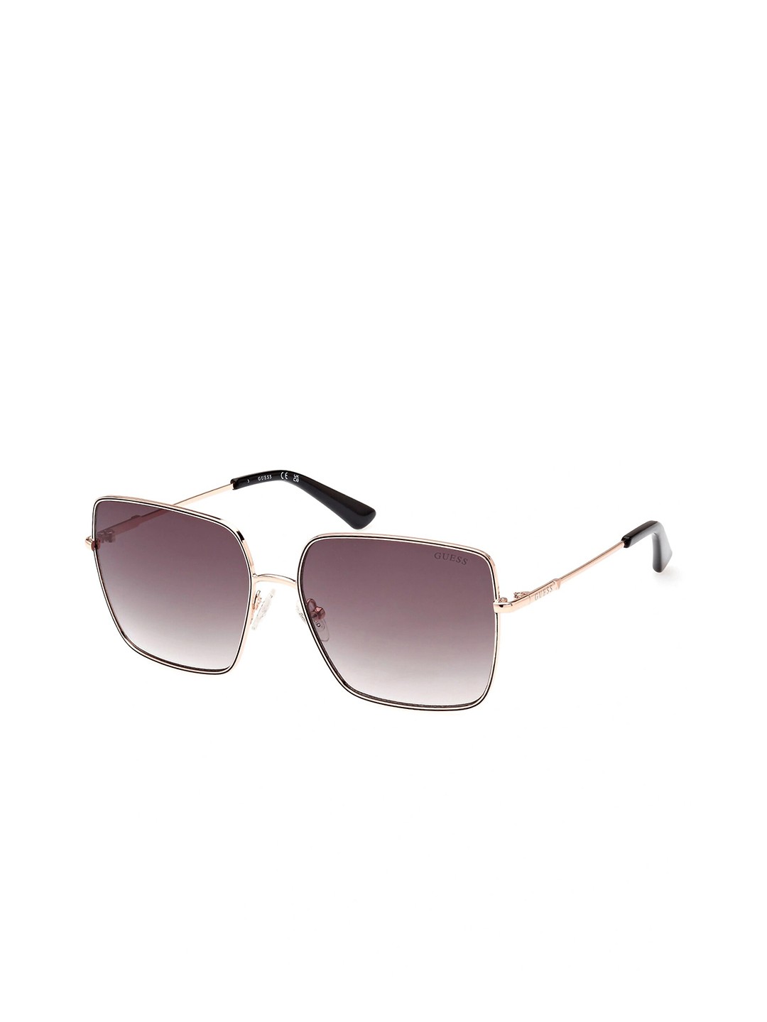 

GUESS Women Square Sunglasses With UV Protected Lens GUS786628P60SG, Brown