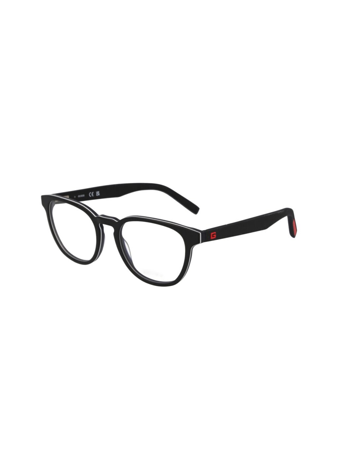 

GUESS Men Full Rim Wayfarer Frames, Transparent