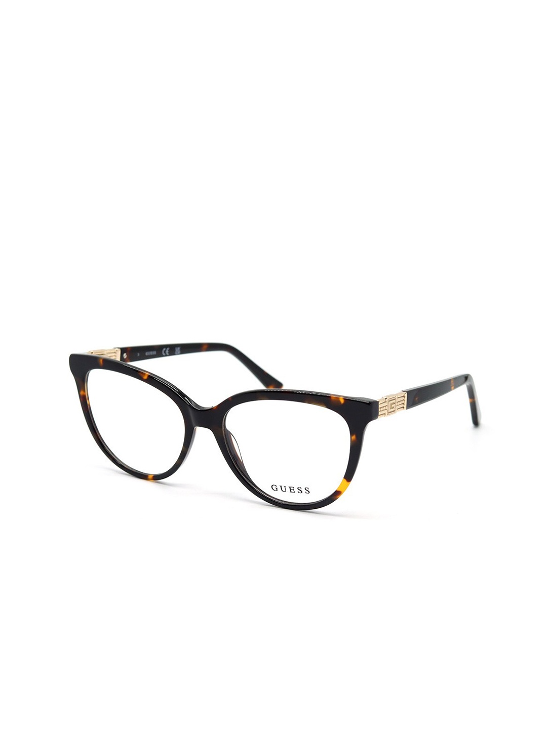 

GUESS Women Abstract Full Rim Wayfarer Frames, Brown