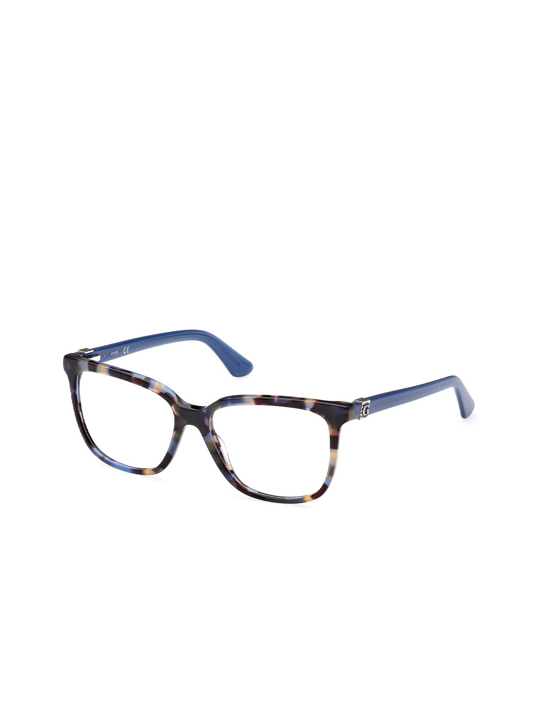 

GUESS Women Abstract Full Rim Wayfarer Frames, Blue
