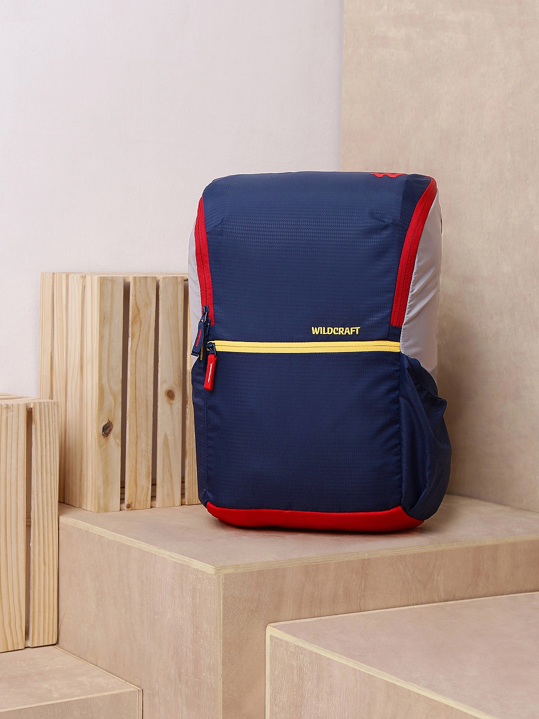 

Wildcraft Unisex Colourblocked Backpack, Navy blue