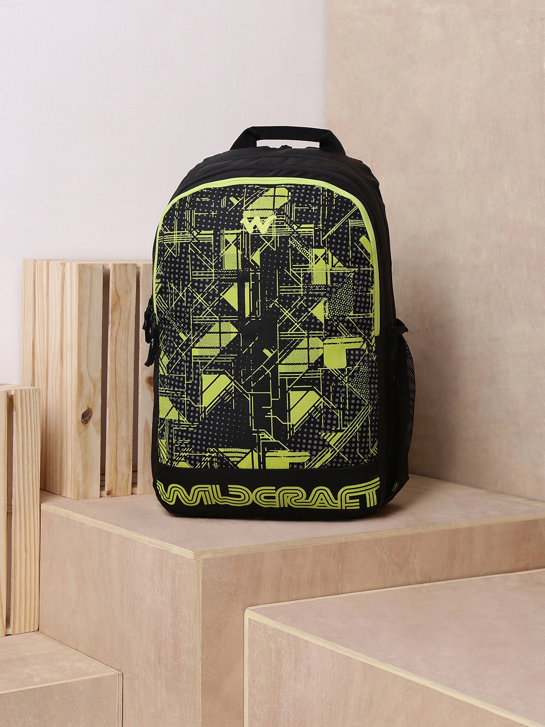 

Wildcraft Unisex Graphic Printed Backpack, Black