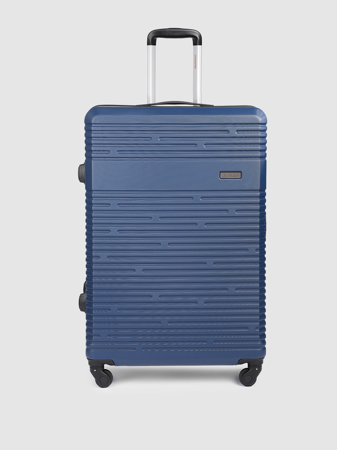 

Wildcraft Unisex Gypsos Textured Hard Sided Large Trolley Suitcase, Navy blue