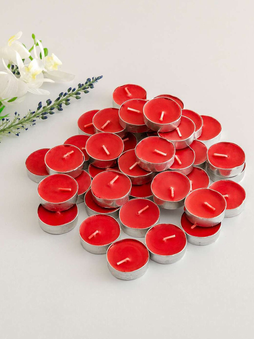 

Aromatic Fables Red 50-Pieces Rose Scented Tealight Candles