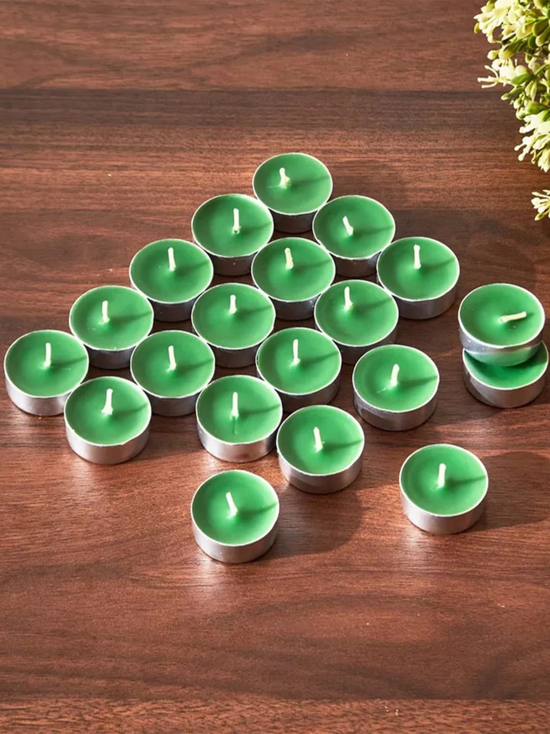 

Aromatic Fables Green 50-Pieces Lilly Scented Tealight Candles