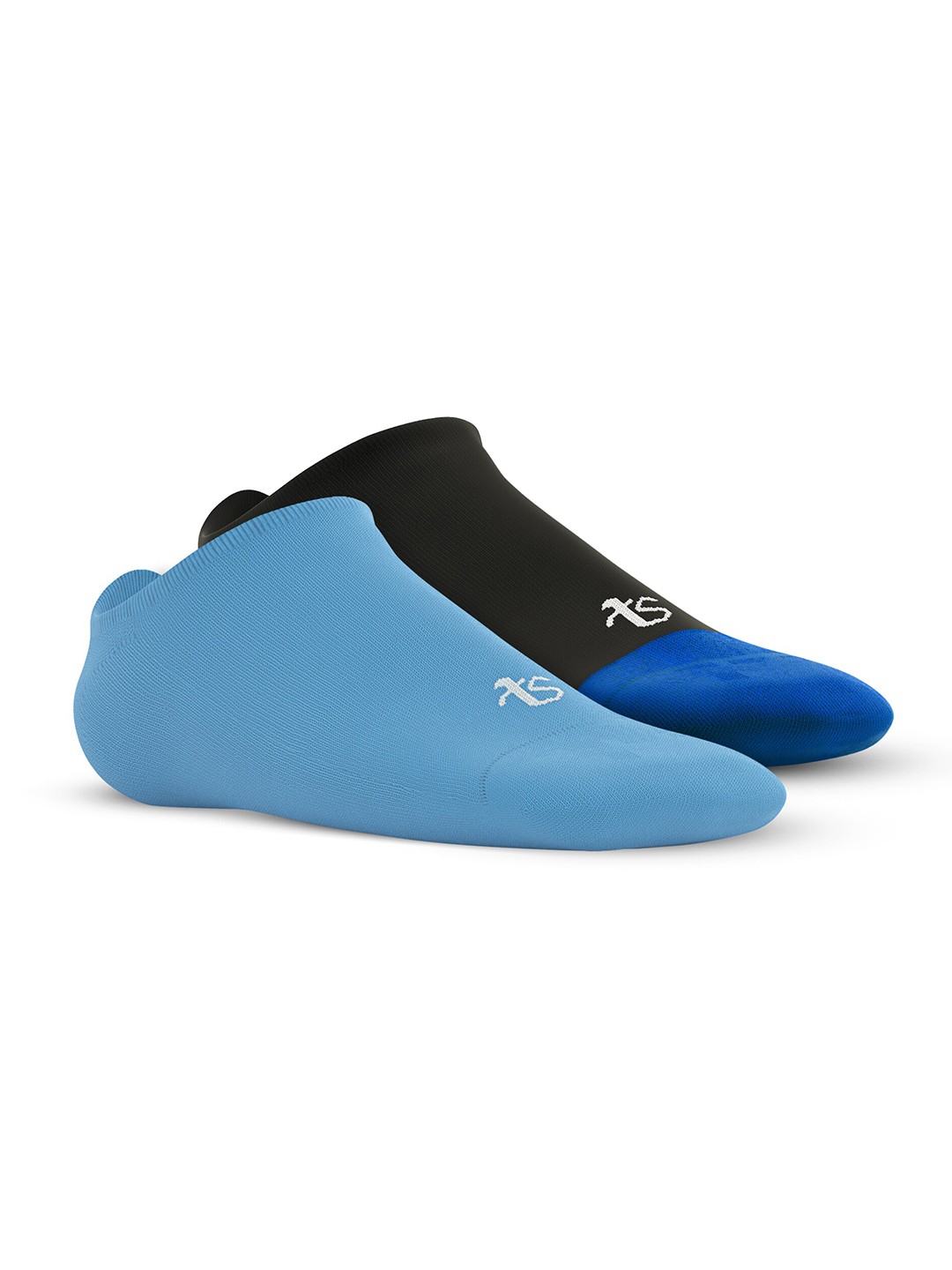 

TalkingSox Unisex Pack Of 2 Shoe-Liners Scocks, Turquoise blue
