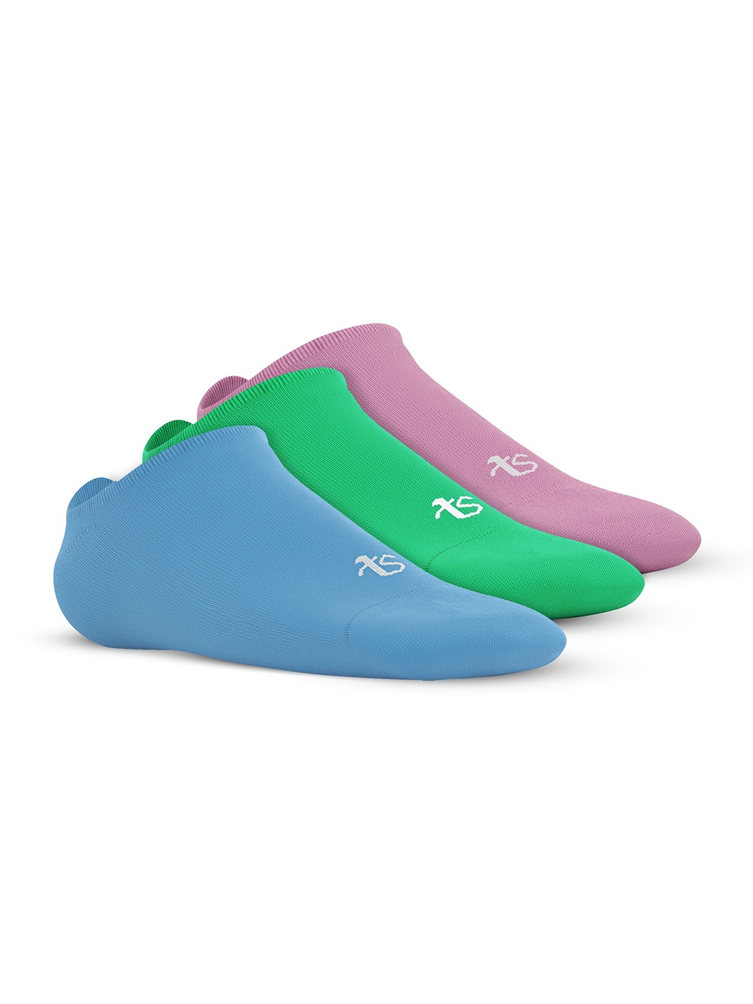 

TalkingSox Pack Of 3 Shoe-Liners, Turquoise blue