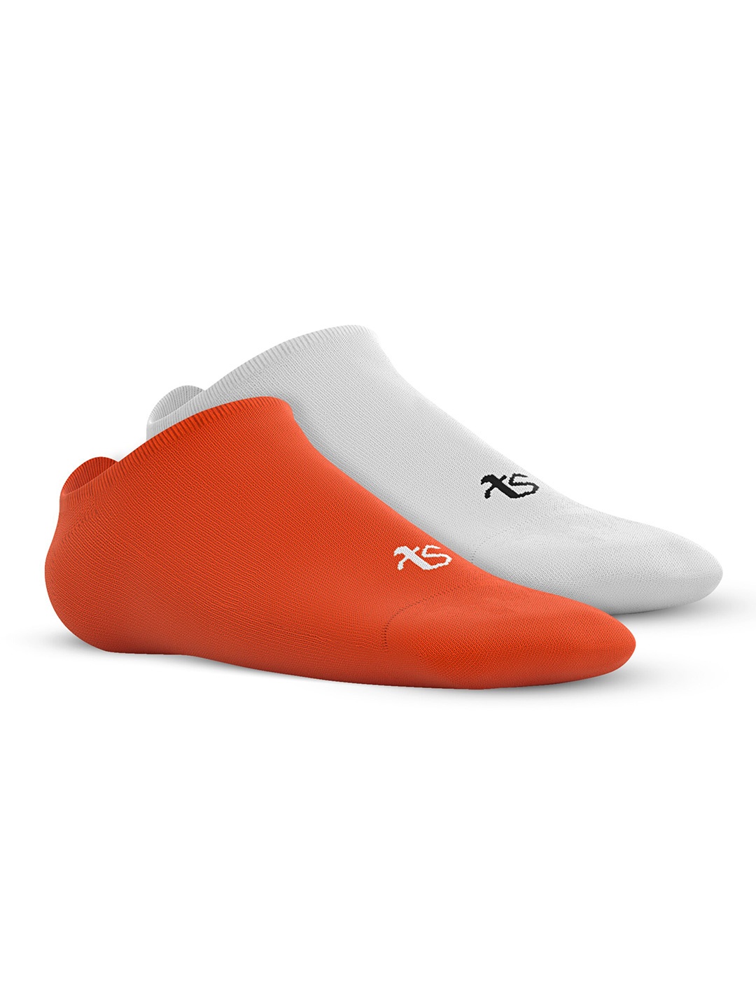 

TalkingSox Unisex Pack Of 2 Durable Moisture Wicking Shoe Liner Socks, Orange