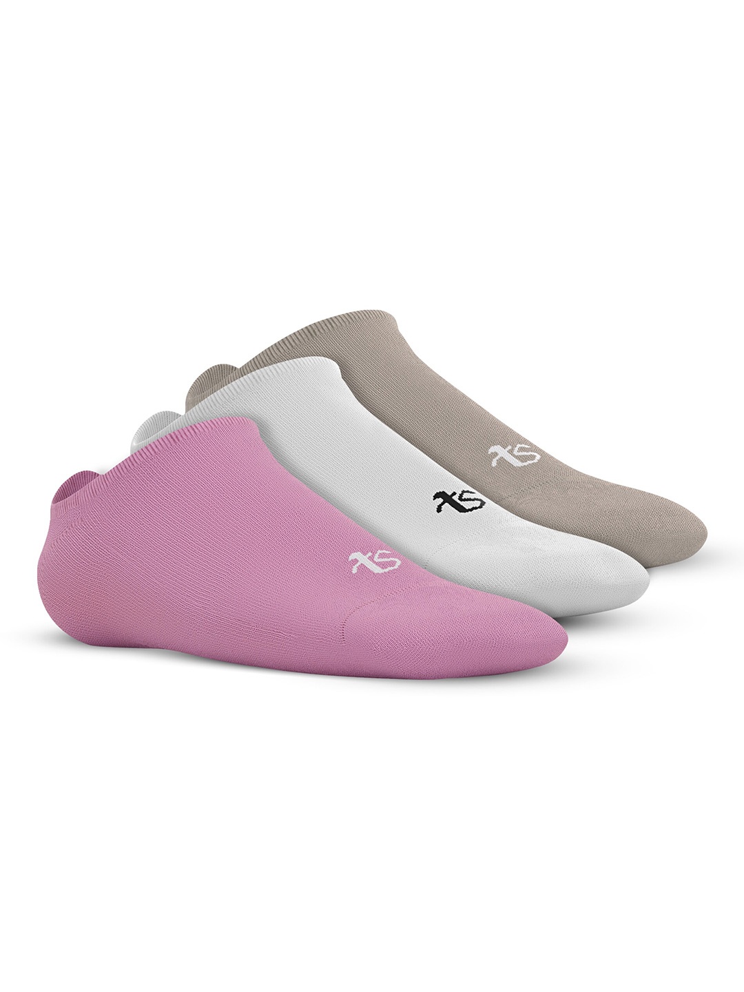 TalkingSox Unisex Pack Of 3 Shoe Liner Socks, Pink