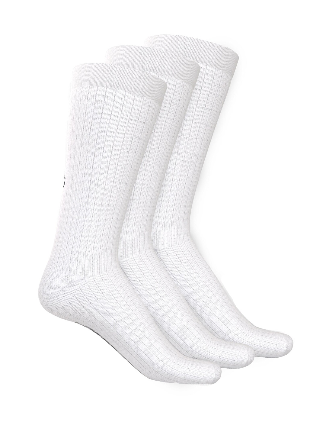 

TalkingSox Unisex Pack Of 3 Calf Length Socks, White