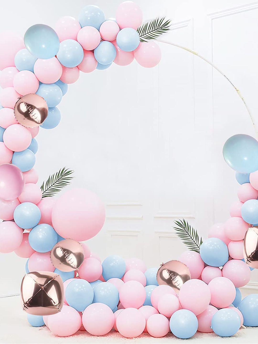 

CHOCOZONE Pink & Blue 74 Pieces Birthday Decoration Kits