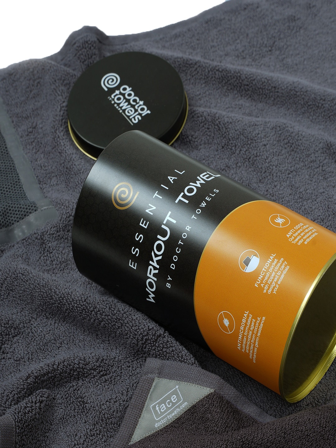 

Doctor Towels X Banana Grey 550 GSM Banana Sustainable Cotton Work Out Towels