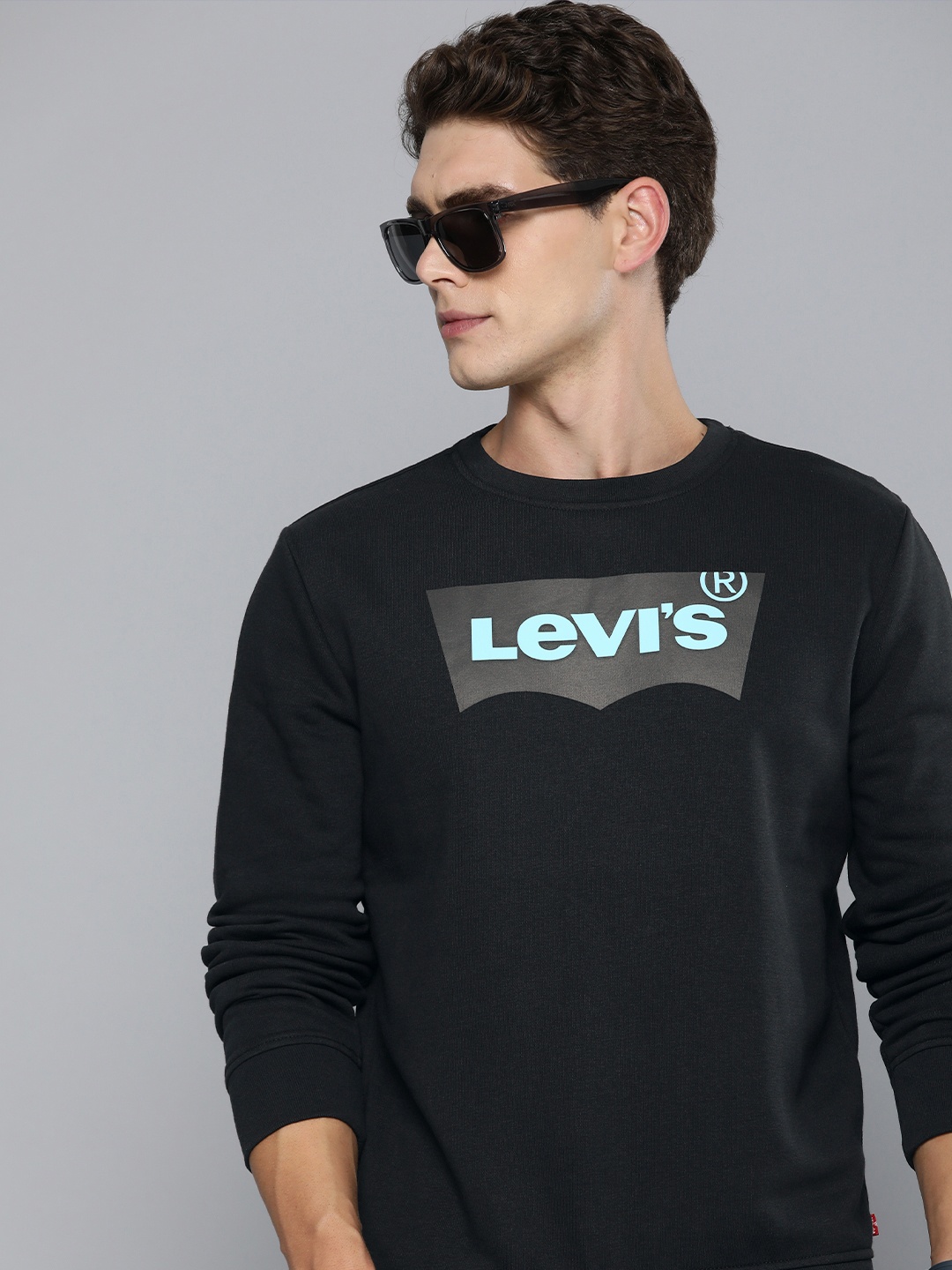 

Levis Brand Logo Printed Sweatshirt, Black