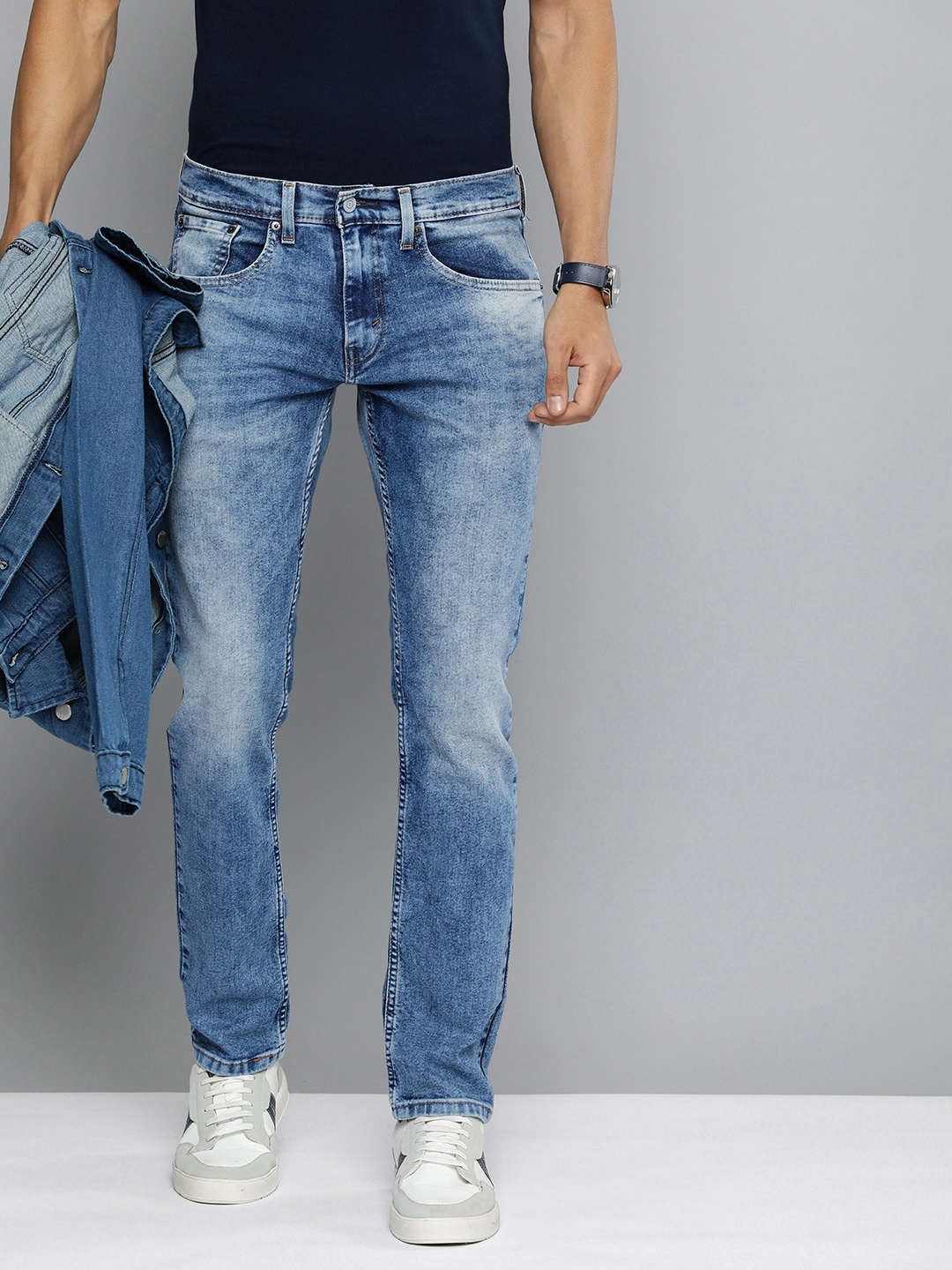 

Levis Men 65504 Skinny Tapered Fit Jeans, Blue