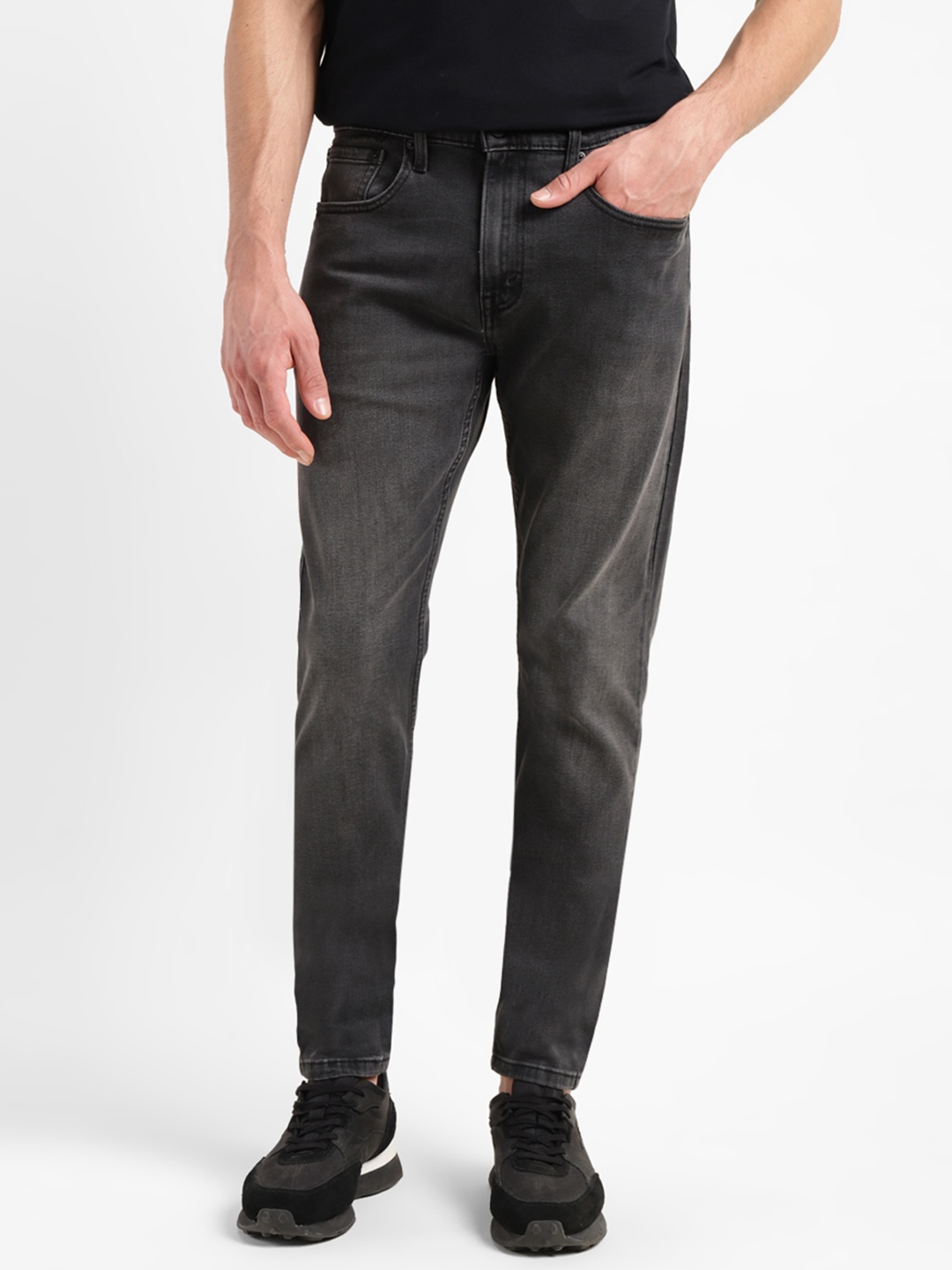 

Levis Men 512 Slim Fit Light Fade Stretchable Jeans, Black