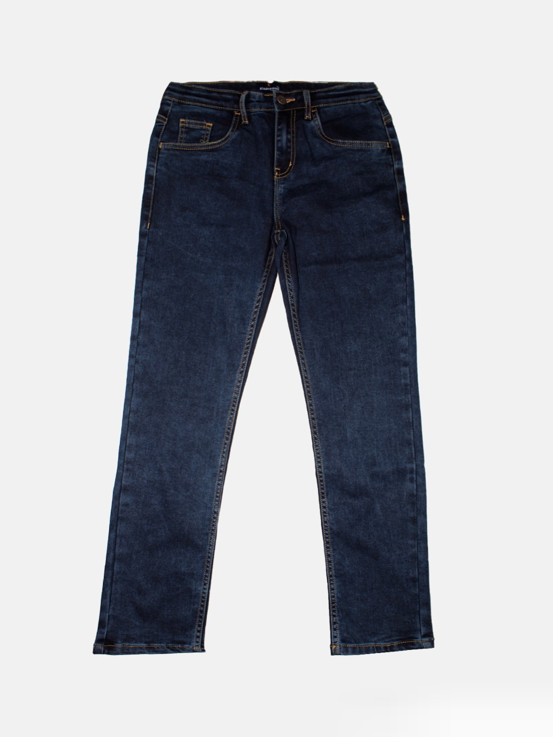

KiddoPanti Boys Mid Rise Clean Look Jean Stretchable Jeans, Blue