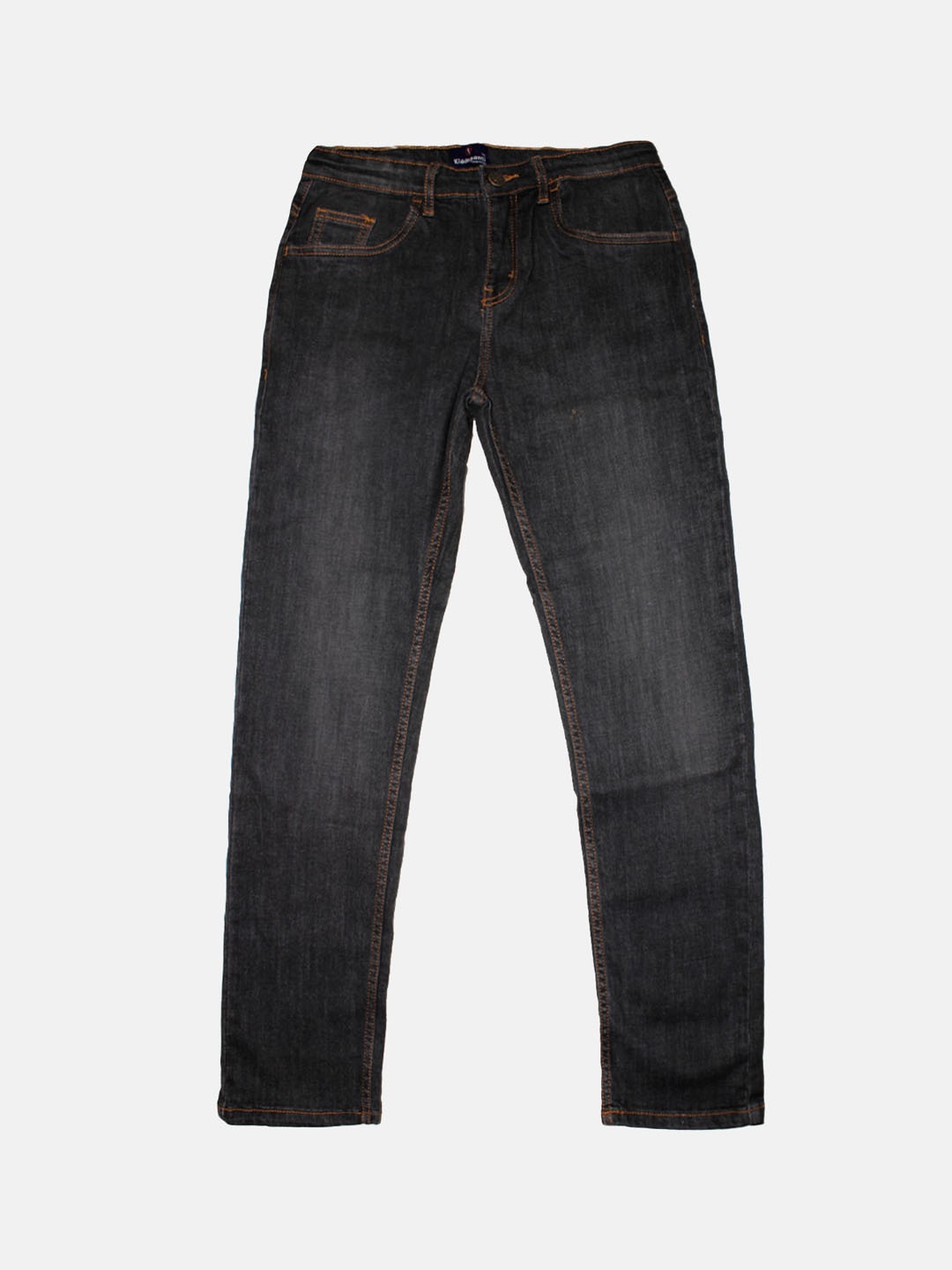 

KiddoPanti Boys Mid Rise Jean Light Fade Clean Look Stretchable Jeans, Black