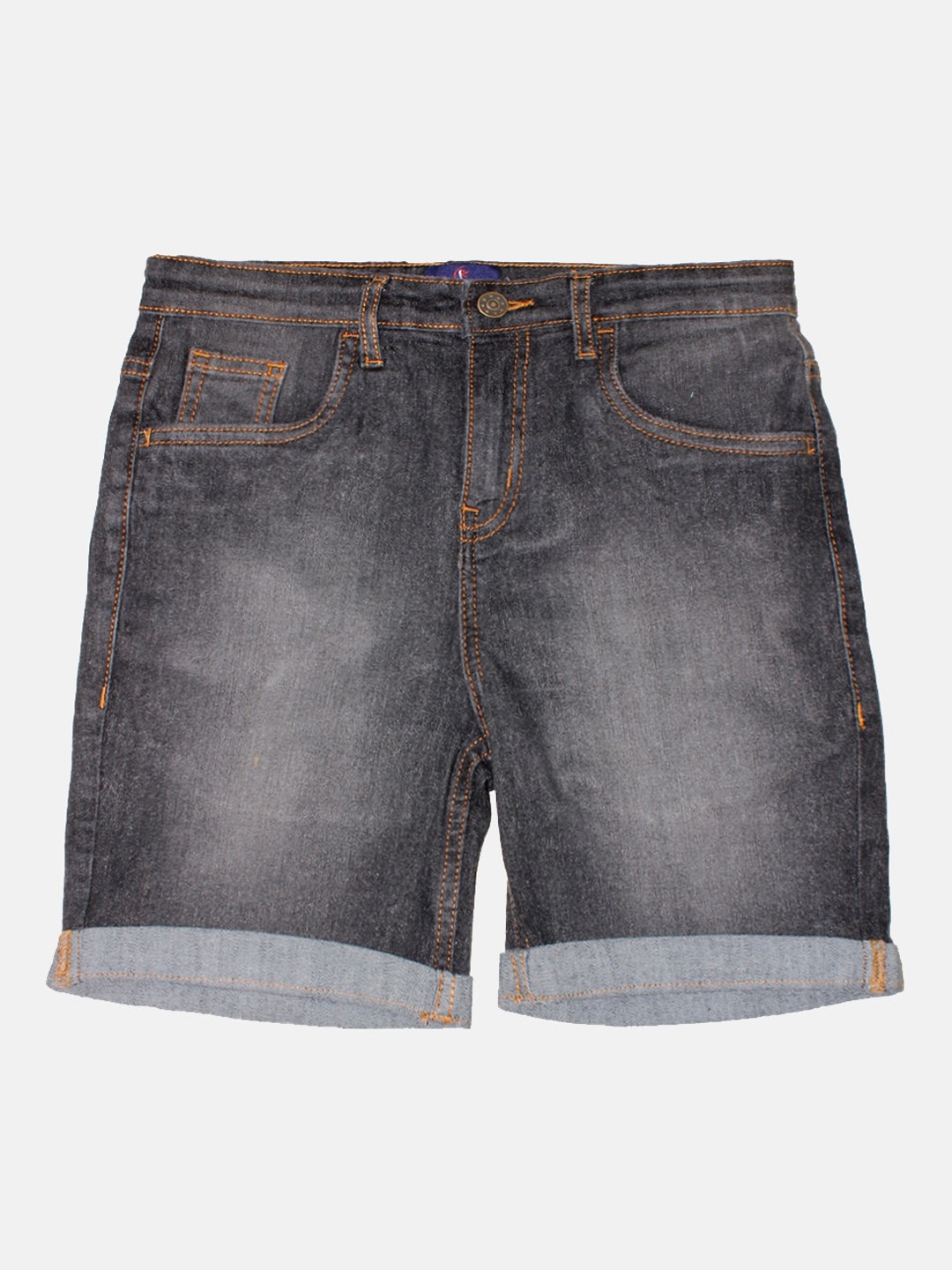 

KiddoPanti Boys Denim Shorts, Black