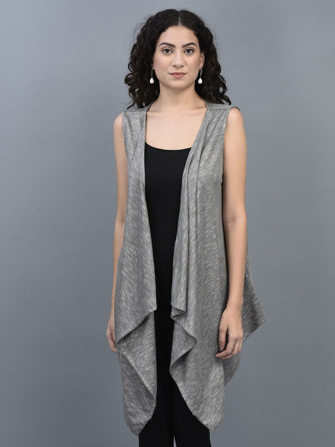 

CANOE Self Design Longline Shrug, Grey