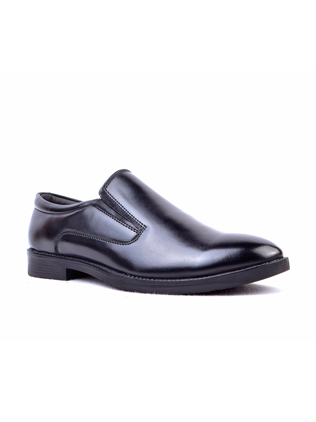 

Cliff Fjord Men Round Toe Formal Slip-On Shoes, Black