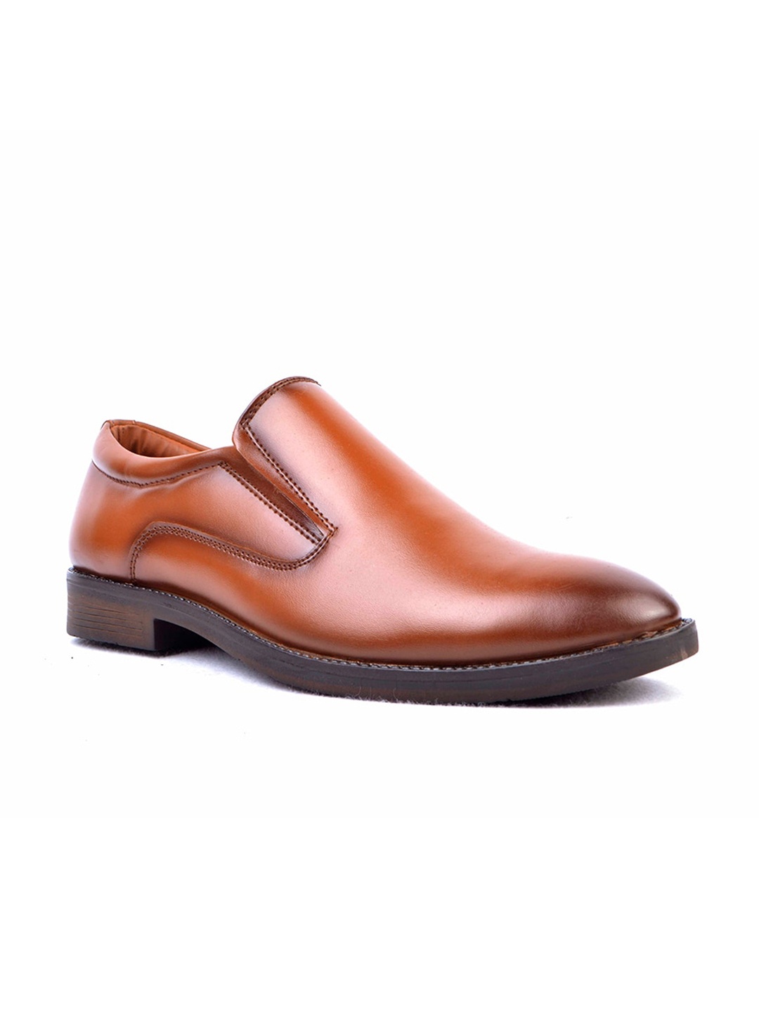 

Cliff Fjord Men Round Toe Formal Slip-On Shoes, Tan