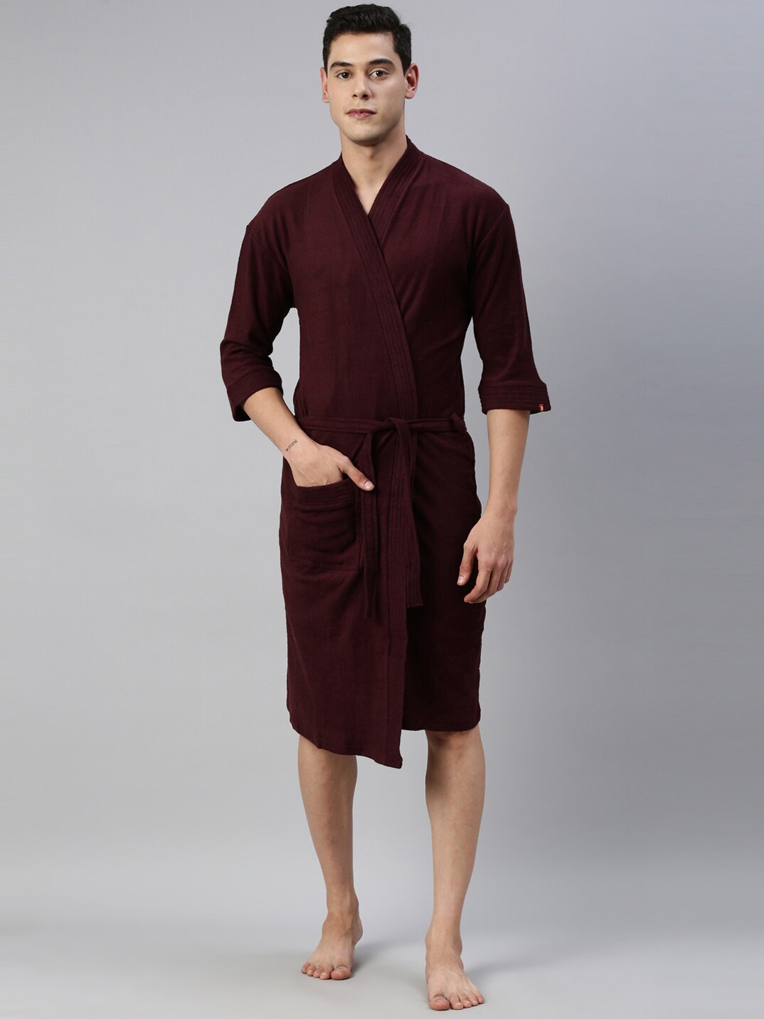 

GOLDSTROMS Cotton Bath Robe, Coffee brown