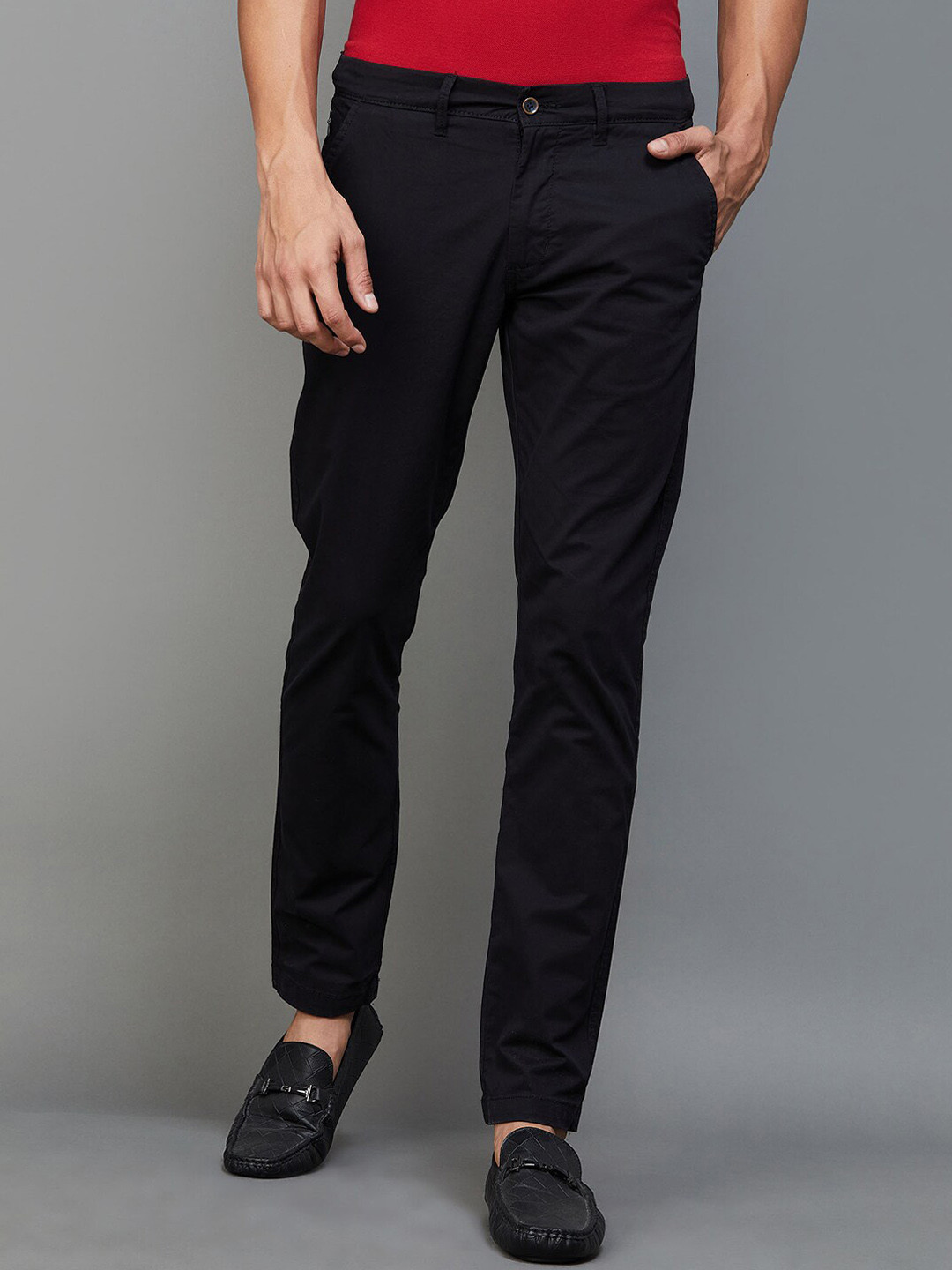 

CODE by Lifestyle Men Mid-Rise Chinos, Black