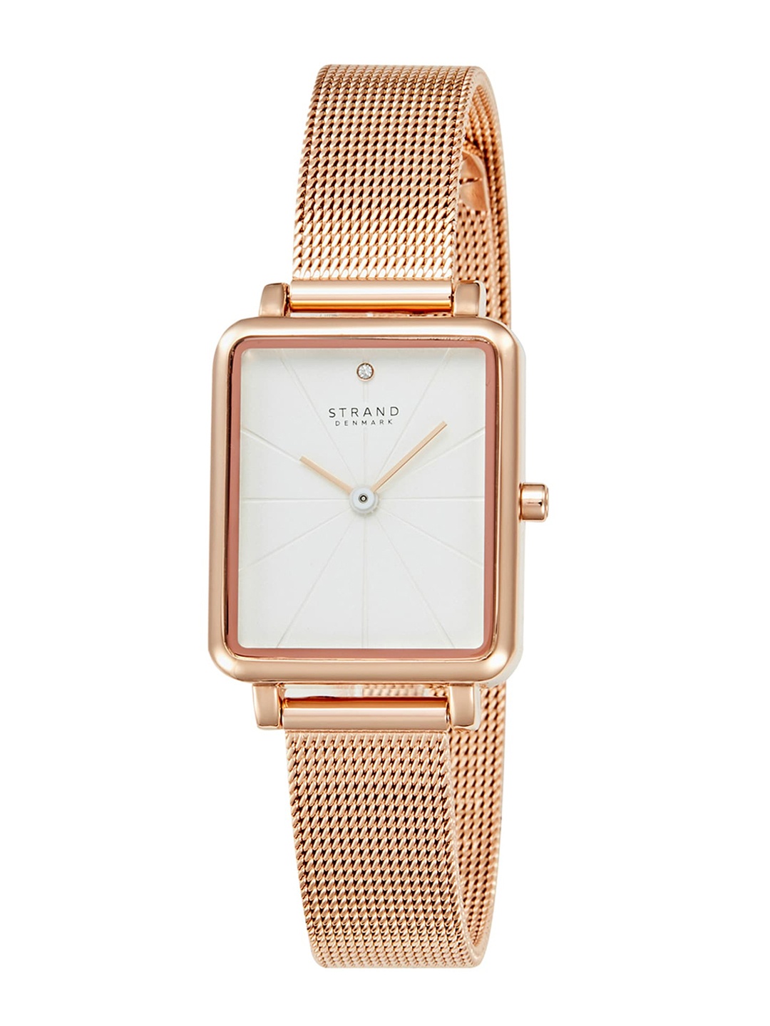 

STRAND BY OBAKU Women Embellished Dial & Bracelet Style Straps Analogue Watch S748LXVIMV, White