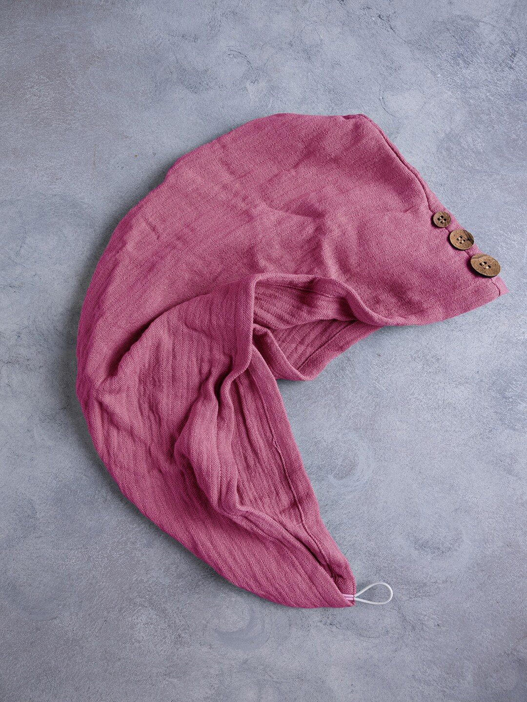 

Doctor Towels Anti-Bacterial 300 GSM Banana Double Cloth Hair Wrap Towel, Pink