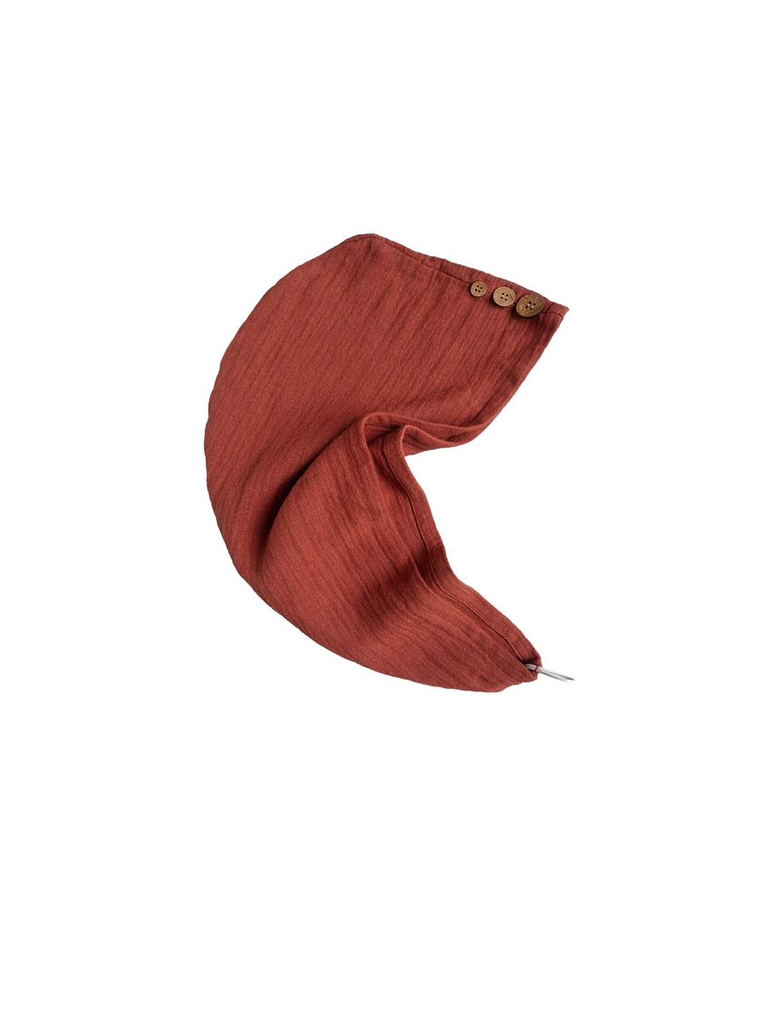 

Doctor Towels Teracotta Banana Double Cloth Hair Wrap Towel, Rust