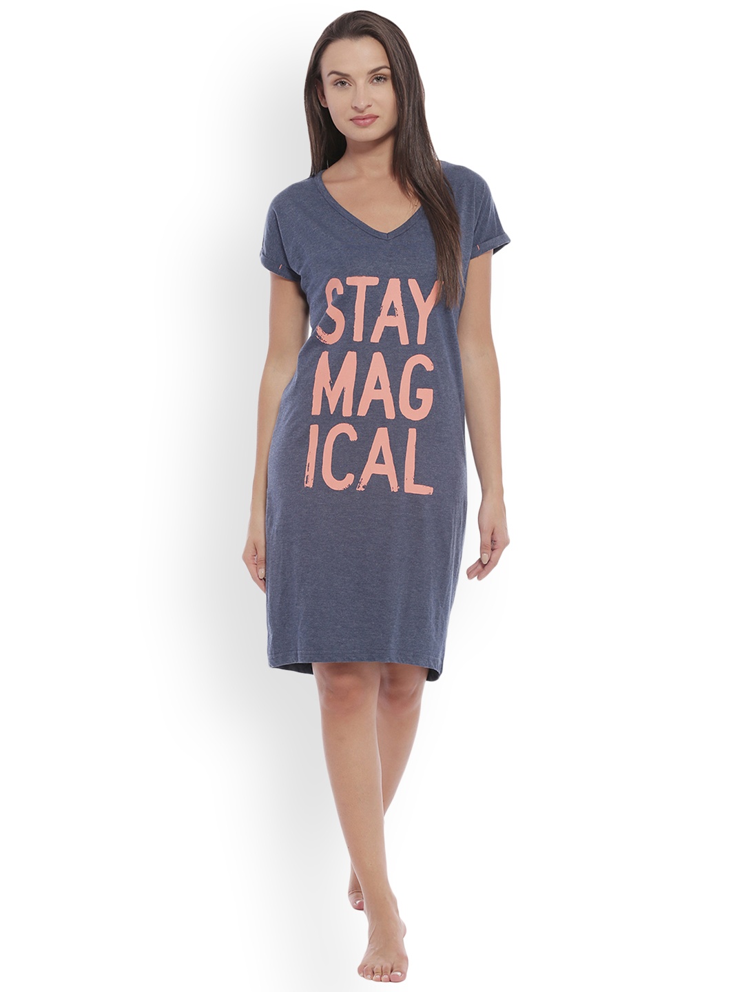 

Slumber Jill Women Blue Sleep T-Shirt